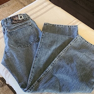 Lucky Dungarees Fat Boys by Gene Montesano made in USA. Sz.29x30(#1203B)